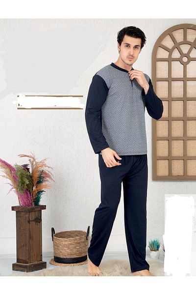 LİLA PİJAMA Σετ ανδρικές πιτζάμες Cotton Single Jersey