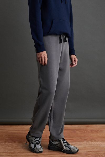 GRIMELANGE Graue Herren-Jogginghose – weich, bequem, elastisch und flauschig