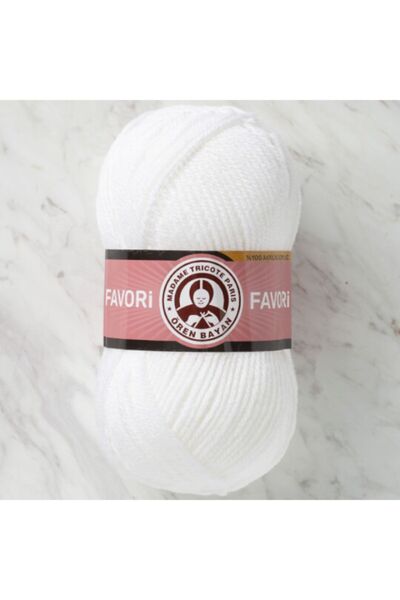Ören Bayan Favori Beyaz %100 Akrilik Iplik 1adettir Renk 000