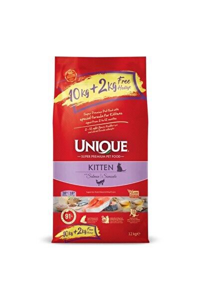 Unique Yavru Kedi Maması (Kitten) Somonlu 10+2 kg