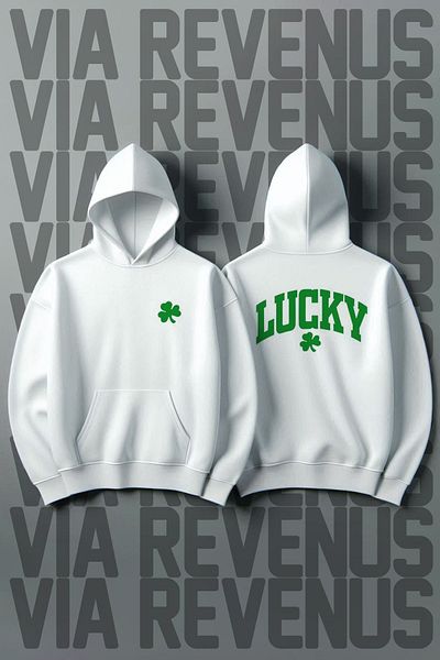 Vordevia Luck 3 Thread Wide Fit - Φούτερ με κουκούλα με στάμπα εμπρός και πίσω