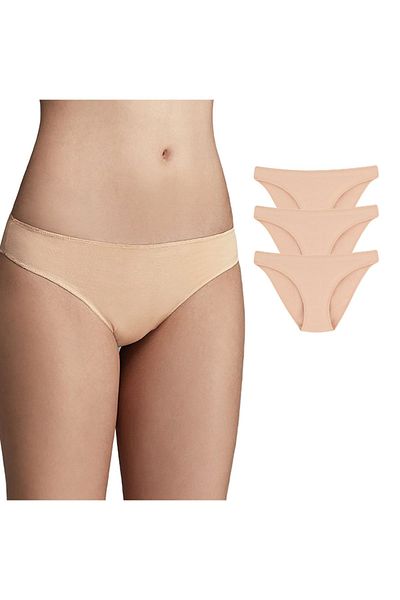 Dagi Bikinislips Damen Unterhosen aus Baumwolle 3er Pack Basic Slips