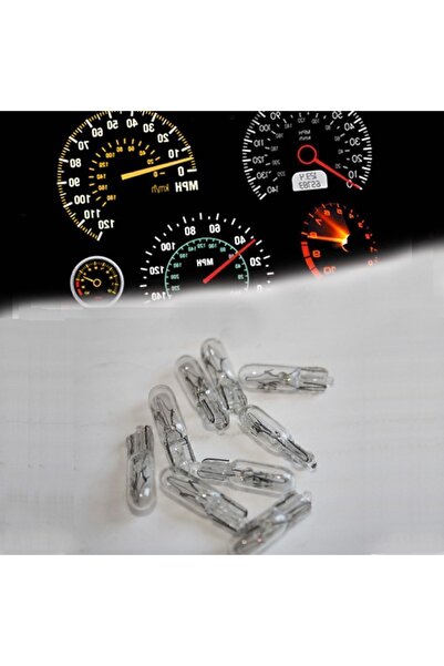 İncirOTO 12v T5 1.2w Küçük Dipsiz Gösterge Ampulü 10 Adet Mini