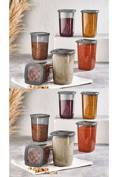 VİP AHMET 12 Pieces 1200ml Vipahmet Beach Storage Container