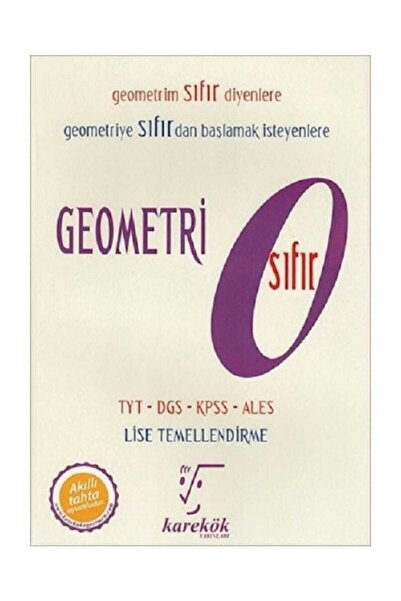 Karekök Yayınları Geometri Sıfır Tyt Dgs Kpss Ales 2023