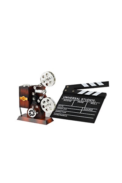 EXENET Sinema Film Makinesi Tasarım Hareketli Müzik Kutusu Klaket Hediyeli 2'...