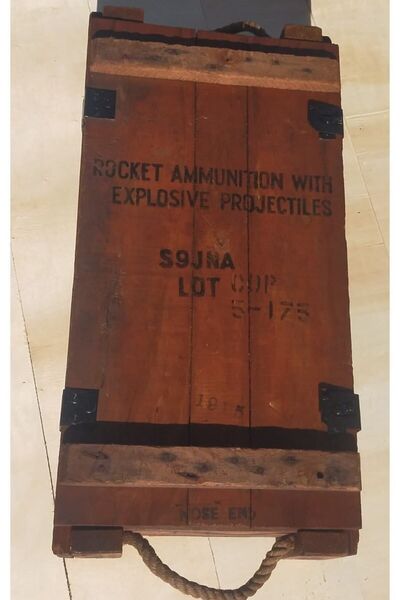 maker ticaret Mühimmat Sandığı Dekoratif Cilalı Sandık Kahverengi 75 X 37 X 17