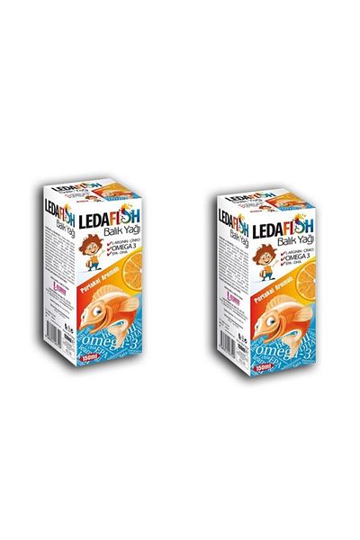 LedaPharma Ledafish Fish Oil - 150ml X2 Syrup