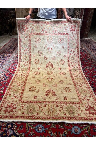 RD RAMAZAN DAĞ EL HALI SANATI El Dokuma Afgan Uşağı Ziegler Halısı 195x125