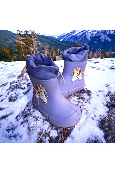 Hızlı Al Παιδικές μπότες με σχέδιο βροχής - με επένδυση