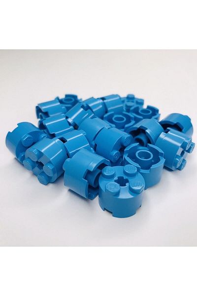 LEGO Dark Azure Brick - 2 X 2 Round Accessories, 4 Pieces Will Be Sent