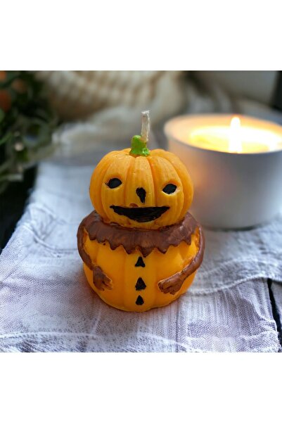 Yummivia Balkabağı Adam Mum Cadılar Bayramı - Halloween Candle