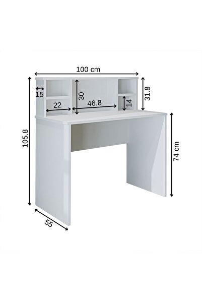 ROOMART Paris Çalışma Masası , Çocuk Çalışma Masası, Ofis Masası, Bilgisayar Masası 100 Cm