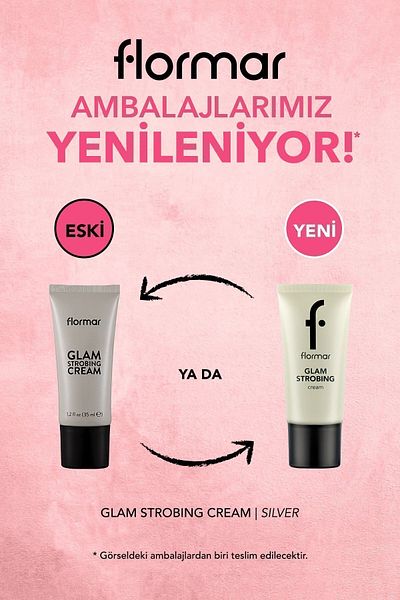 Flormar Brightening Makeup Base (SILVER) - Glam Strobing Cream - 001 Silver -8690604645909