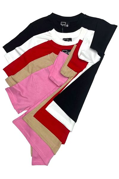 Cloise Pachet de 5 tricouri de bază pentru copii - 100% bumbac