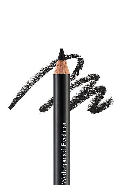Flormar Mat Bitişli Suya Dayanıklı Göz Kalemi (SİYAH) - Waterproof Eyeliner - 101 Black Ice - 8690604109012