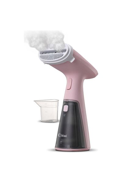 Kiwi Hand Held Steam Wrinkle Remover Iron Pink Color
