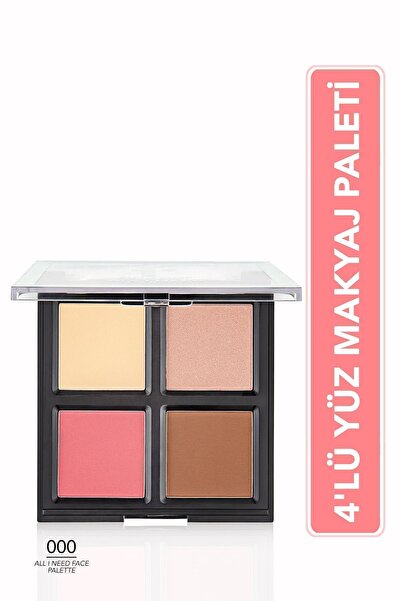 Flormar 4'ü 1 Arada Yüz Makyaj Paleti - All I Need Face Palette - 000 - 8682536034371