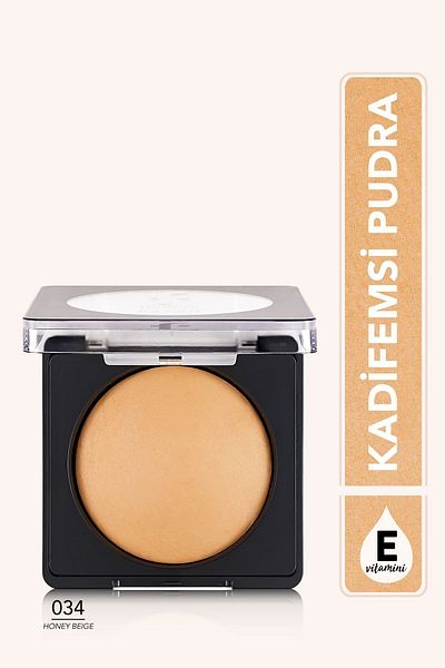 Flormar Intense Pigmented Baked Powder - 034 Honey Beige - Matte Powder Baked - 8682536053617