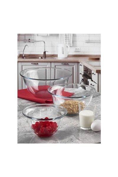 Paşabahçe 4 Piece Oven and Mixing Bowl Arda Turkmen Flavor Prep Set