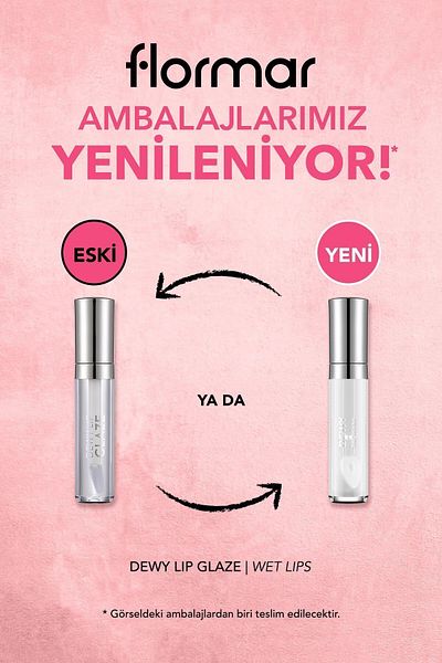 Flormar Nourishing Lip Gloss - Dewy Lip Glaze - 001 Wet Lips-8682536068017