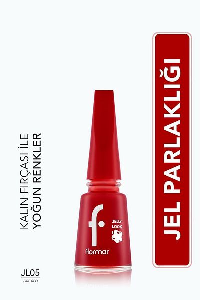 Flormar Flormar Jelly Look Nail Enamel JL05 Fire Red
