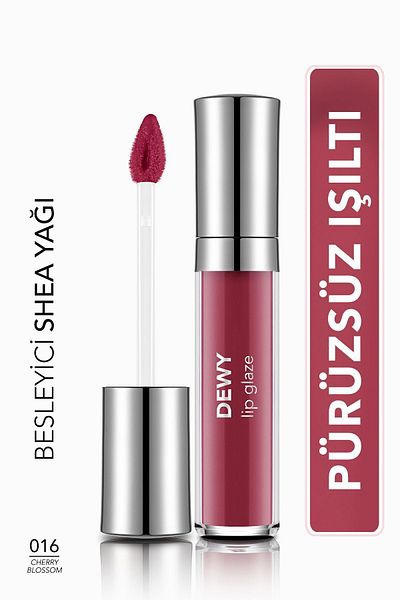 Flormar Besleyici Dudak Parlatıcısı - Dewy Lip Glaze - 016 Cherry Blossom-8682536068314