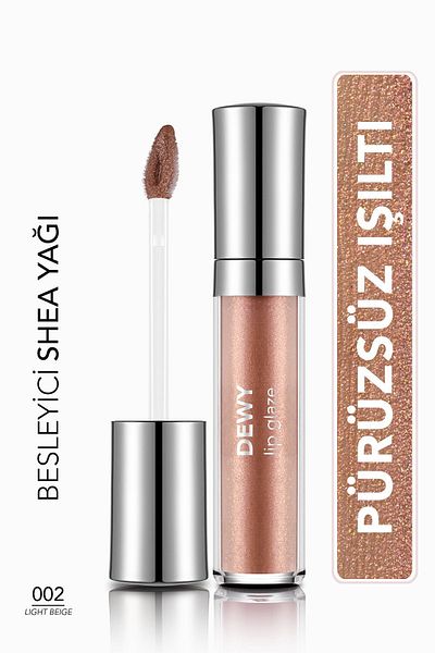 Flormar Dewy Lip Glaze, 002 Light Beige