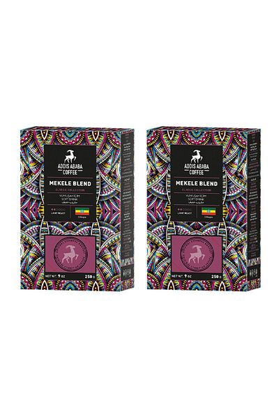 Addis Ababa Coffee Mekele Blend (fruity) Advantageous Package 2 PiecesX 250 Gr(500 gr.)