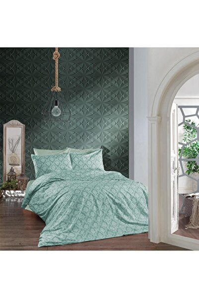 elgeyar Bumbac natural luxos și durabil - Set de lenjerie de pat dublu, moale...