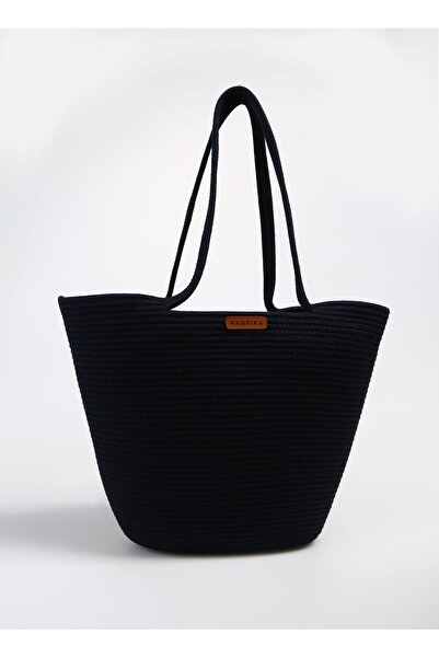 Fabrika Lacivert Kadın 40x27x13 cm Plaj Çantası MARILENA