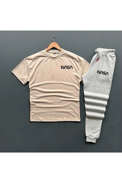 MEİLİFENG New Season 2-Piece Nasa Tracksuit T-shirt Set
