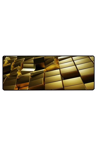 ALKESE 70x30 Cm Model Aur - Mouse Pad pentru Gamer Anti-Slip Cusut