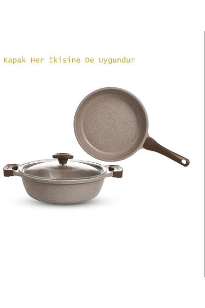 ThermoAD Graneu 2-piece Pot Set - Karnıyarık 26 Cm and Pan 26 Cm