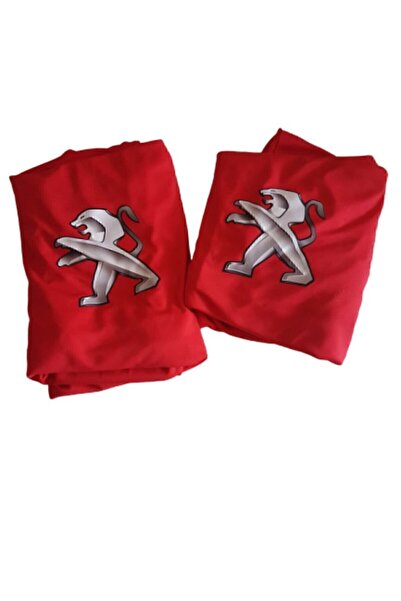 Peugeot Kırmızı Ön Iki Tekli Penye Servis Kılıfı