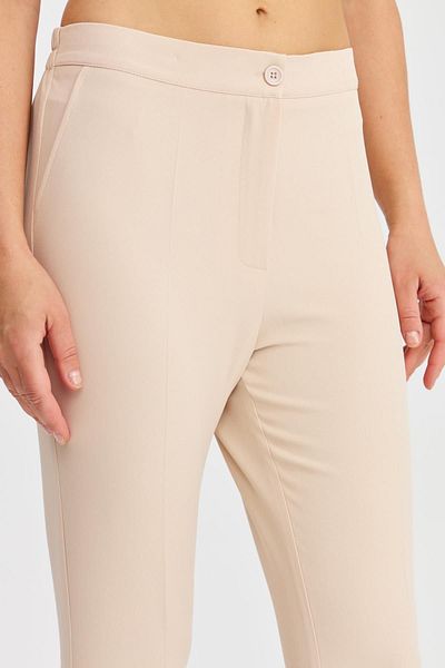 Two Mail Elastic Waist Trousers STONE