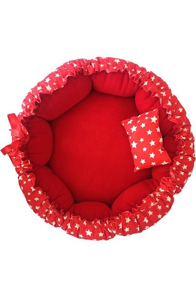 Patiderm Red Spanish Model Double Sided Cat and Dog Bed