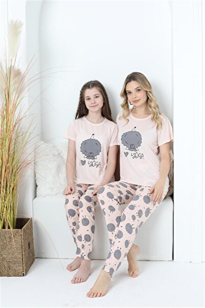 Akbeniz Anne Kız Aile I Love Yoga Pijama Takım Ayrı Ayrı Satılır 50101
