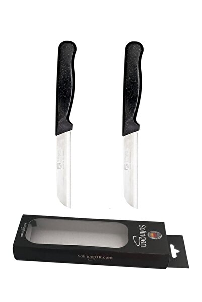 Solingen Siyah Simli 2'li Meyve Sebze Bıçağı