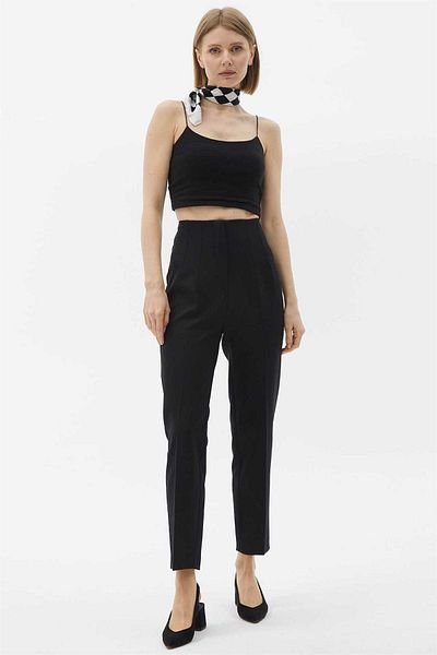 Two Mail Skinny Leg Trousers BLACK