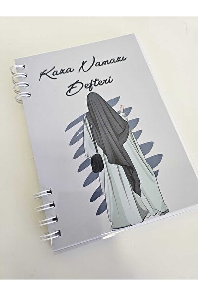 DESİGN KAZA NAMAZI DEFTERİ 5 YILLIK GRİ HIJAB 4 PVC KAPAK