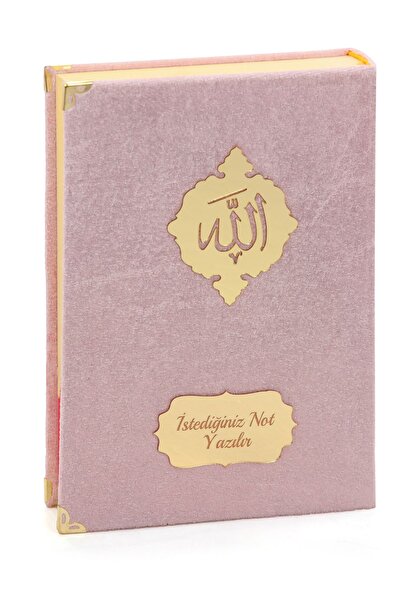 ihvan online Hediyelik Türkçe Mealli İsme Özel Orta Boy Kadife Kaplı Kuranı K...