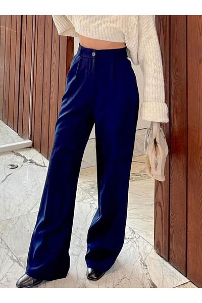 SU SHE High Waist Wander's Palazzo Trousers - Wide Leg