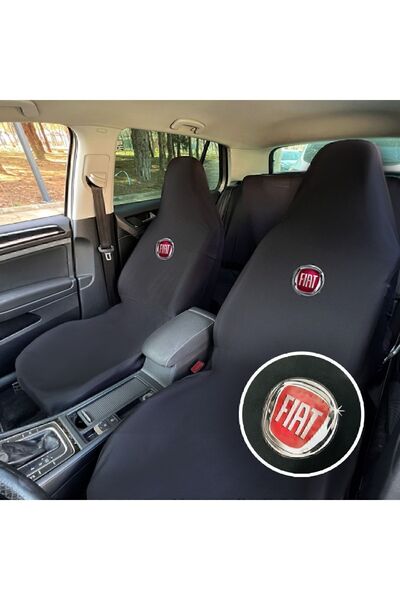 Genel Markalar Fiat Linea Oto Koltuk Servis Kılıfı Siyah Likralı Esnek Tüm Ar...