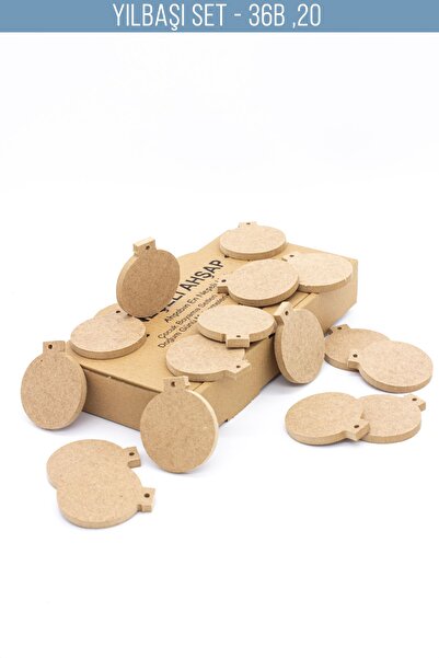 na neşeli ahşap 20 Adet Yılbaşı süsü çocuk okul öncesi etkinlik Yılbaşı ağacı...