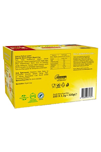 Lipton Yellow Label Demlik Poşet Çay 120li