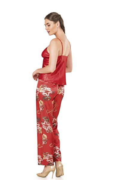 MOONGIRL Kadın Saten Pijama Takım