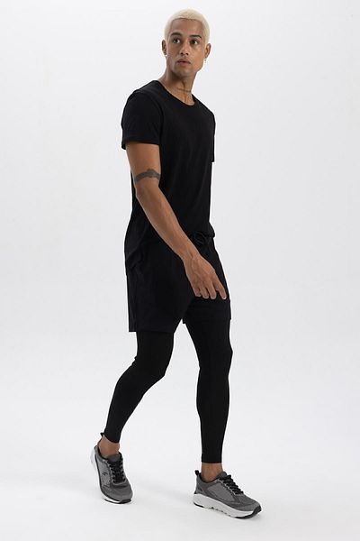 DeFacto Slim Fit Αθλητικό σορτς με λεπτή εφαρμογή - Τσέπη με κορδόνια, A9124ax23au