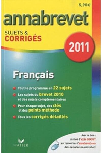 Hatier الفرنسية سلسلة جنرال التكنولوجيا والمهنية Sujets Et Corriges 2011