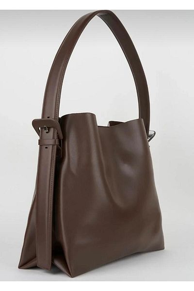 Mercan Stores Women's Buckle Detailed Large Shopper Bag